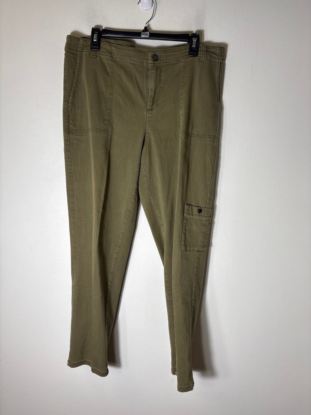 J.Jill Army Green Denim Sz 16